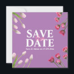 Modern Unique Minimalist Save the date<br><div class="desc">Purchase this original Save the date Card framed with flowers in pastel colours; Make it your own with your own information and details. #savethedate</div>
