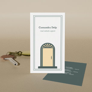 Modern Unique Real Estate Business Card