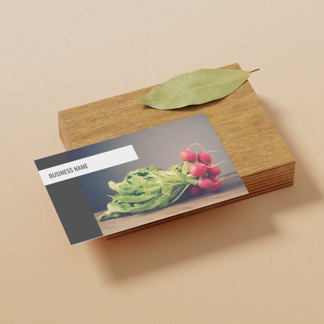Modern Unique Vegetable Personal Chef Nutritionist Business Card (Creator Uploaded)