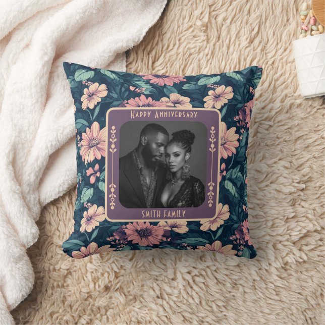 Modern Unique WeddingThrow Pillow For Couple (Blanket)