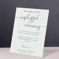 Modern Unplugged Ceremony Wedding