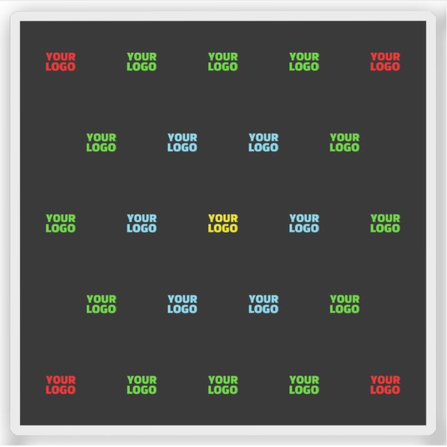 Modern Uploaded Logo or Image Pattern Template  (Front)