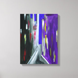 Modern Urban Abstract Contemporary Home Canvas Print