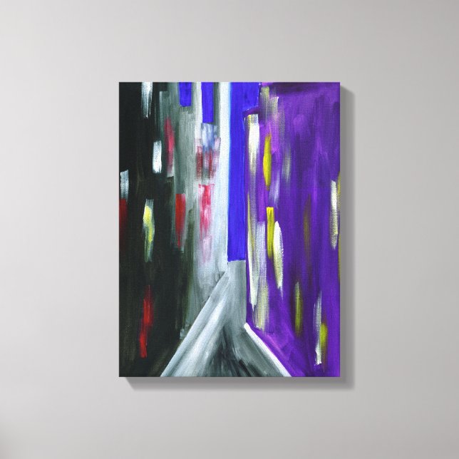 Modern Urban Abstract Contemporary Home  Canvas Print (Front)