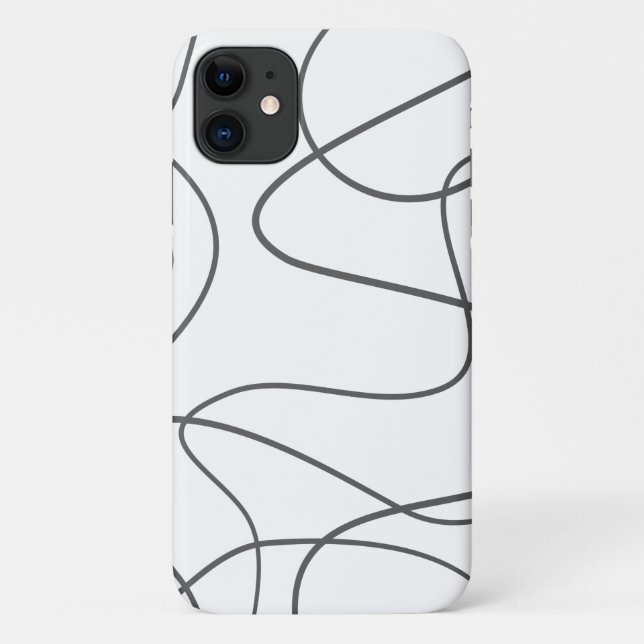 Modern, urban, abstract pattern. Curvy, wavy lines Case-Mate iPhone Case (Back)