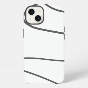 Modern, urban, abstract pattern. Curvy, wavy lines iPhone 13 Case