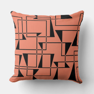Modern, urban, bold, cool geometric pattern art cushion