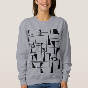 Modern, urban, bold, cool geometric pattern art sweatshirt