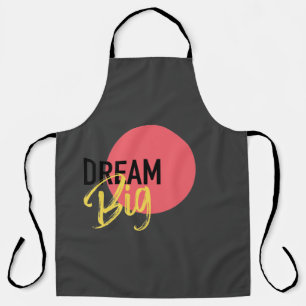 Modern, urban, bold, vibrant design of Dream Big Apron