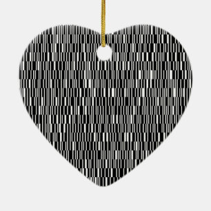Modern, urban, contemporary geometric pattern art ceramic tree decoration