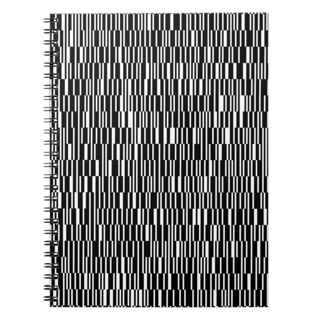 Modern, urban, contemporary geometric pattern art notebook (Front)
