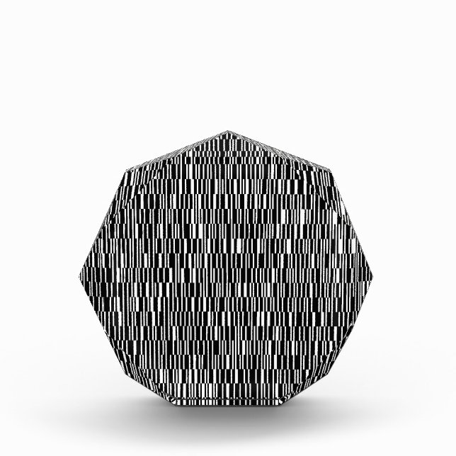 Modern, urban, contemporary geometric pattern art photo block (Front)