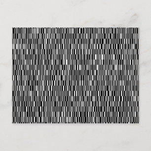 Modern, urban, contemporary geometric pattern art postcard
