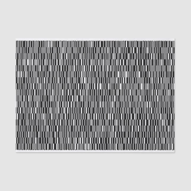 Modern, urban, contemporary geometric pattern art tissue paper (Front)