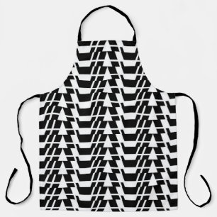 Modern, urban, cool, bold trendy geometric pattern apron