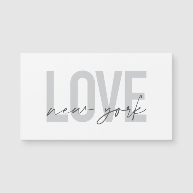 Modern, urban, cool simple design of Love New York (Front)