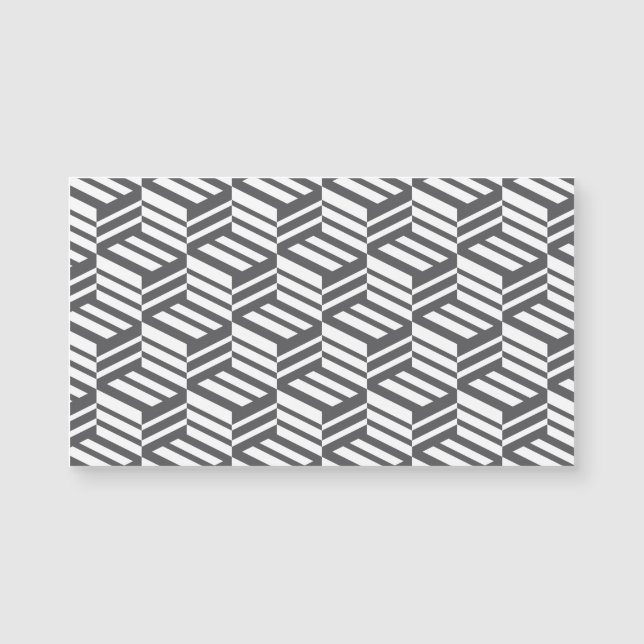 Modern, urban, dynamic bold geometric cube pattern (Front)
