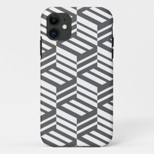 Modern, urban, dynamic bold geometric cube pattern Case-Mate iPhone case