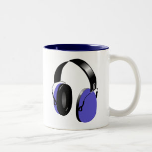 MODERN URBAN HEADPHONES DESIGN Two-Tone COFFEE MUG