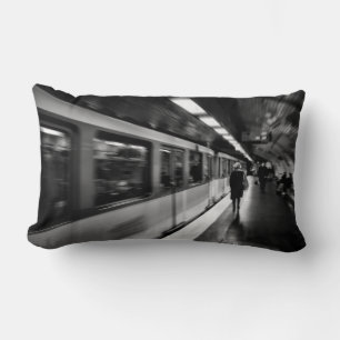 Modern, urban Parisian life Lumbar Cushion