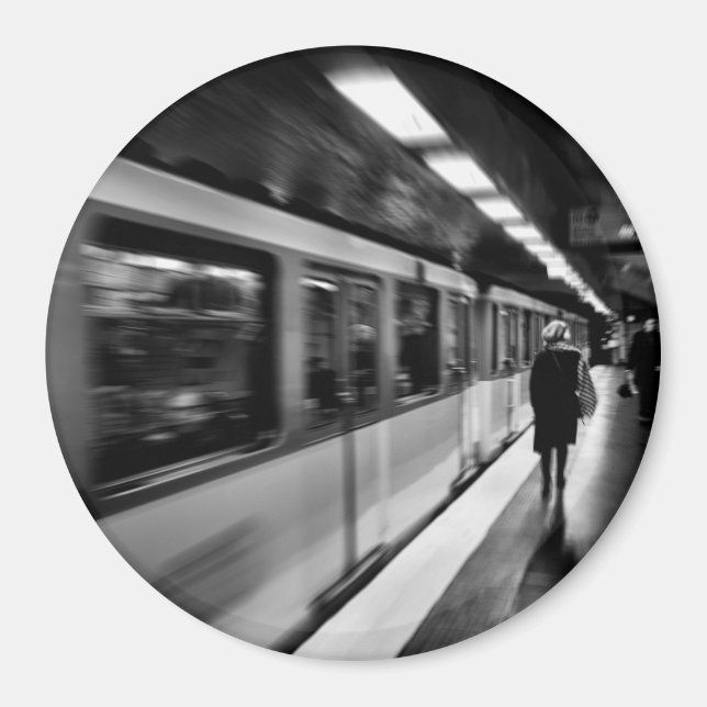 Modern, urban Parisian life Magnet (Front)
