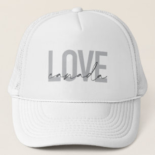 Modern, urban, simple, cool design Love Canada Trucker Hat