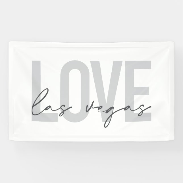 Modern, urban, simple, cool design Love Las Vegas Banner (Horizontal)