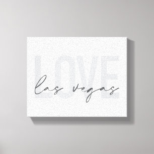 Modern, urban, simple, cool design Love Las Vegas Canvas Print