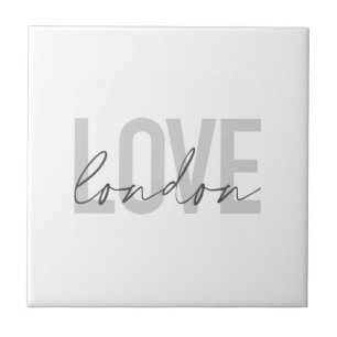 Modern, urban, simple, cool, design of Love London Tile