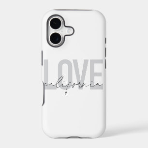 Modern, urban, trendy, cool design Love California