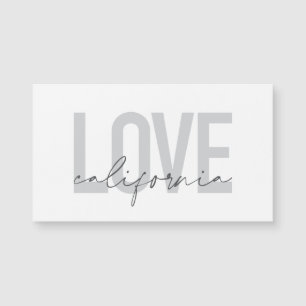 Modern, urban, trendy, cool design Love California