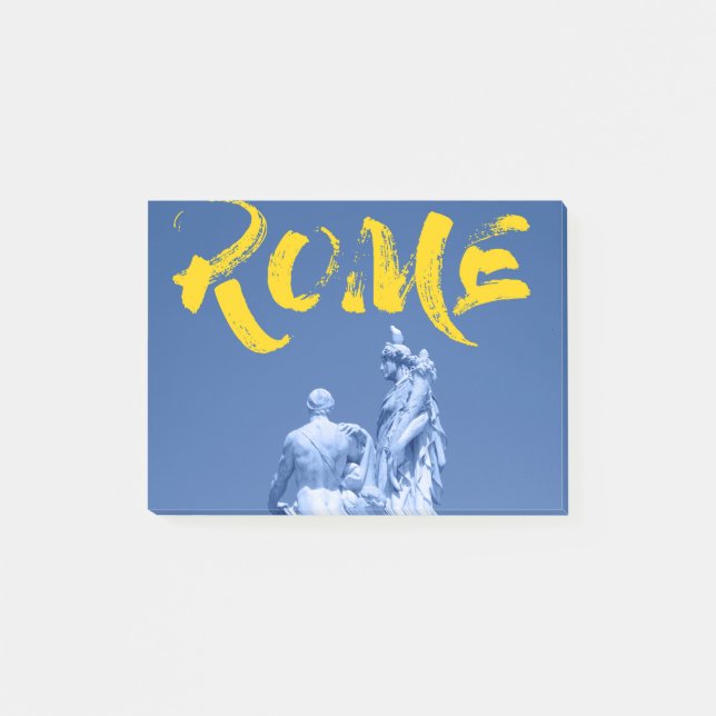 Modern, urban, vibrant, cool design Rome Culture Post-it Notes (Front)