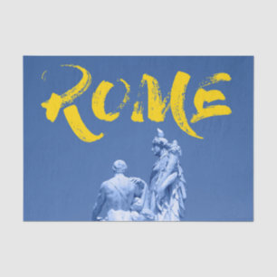 Modern, urban, vibrant, cool design Rome Culture Tissue Paper