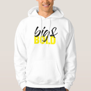 Modern, urban vibrant graphic design of Big & Bold Hoodie