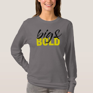 Modern, urban vibrant graphic design of Big & Bold T-Shirt