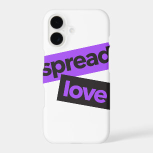 Modern, urban, vibrant, trendy graphic Spread Love