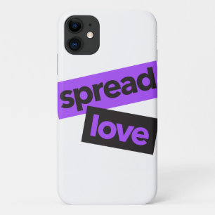 Modern, urban, vibrant, trendy graphic Spread Love Case-Mate iPhone Case