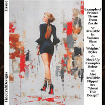 Modern Urban Woman, Red Sole Heels EL3L Decoupage