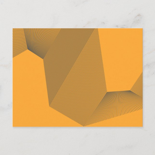 Modern, urban, yellow, bold simple motion concept postcard (Front)