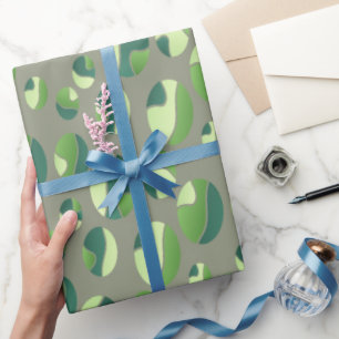 Modern US Military Camouflage Pattern Green Camo Wrapping Paper