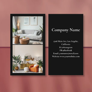 Modern Vacation Rental Custom Picture Business Card
