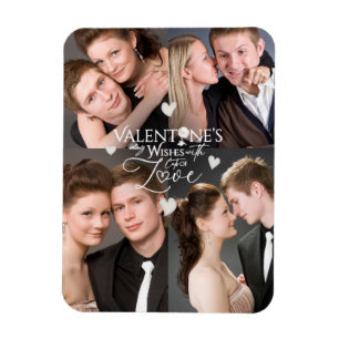 Modern Valentine’s Day Photo  Keepsake Magnet