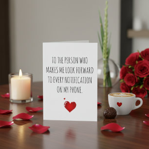 Modern Valentine's Card To the person who makes me