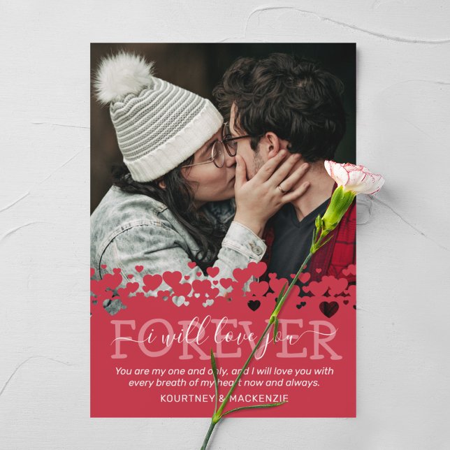 Modern Valentines Day Photo Holiday Card (Creator Uploaded)
