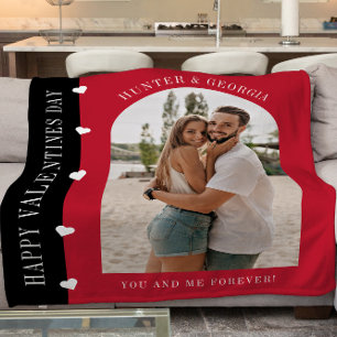 modern Valentines day   romantic photo Fleece Blanket