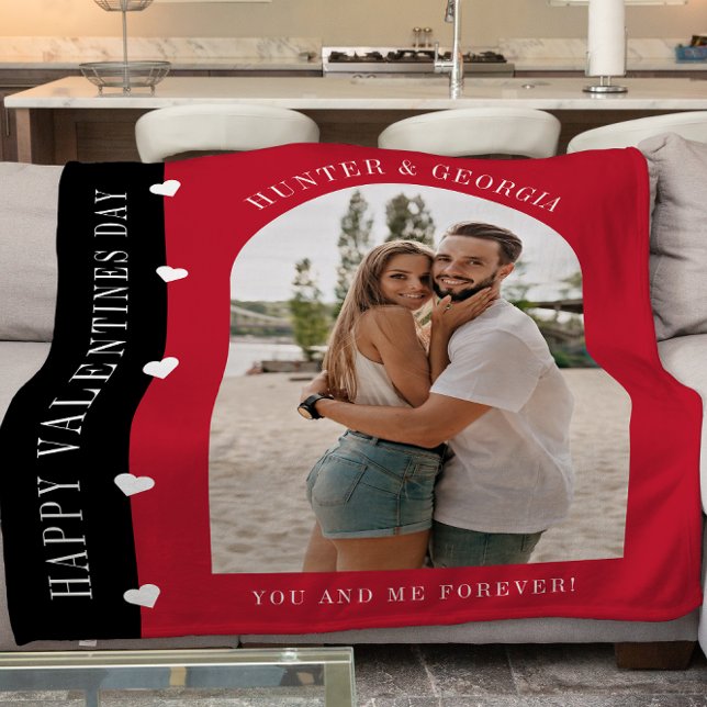 modern Valentines day   romantic photo Fleece Blanket (Creator Uploaded)