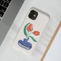 Modern Vase with Tulips | Floral Still Life Art