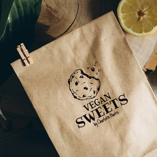 Modern Vegan Sweets Rubber Stamp (Creator Uploaded)