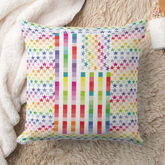 MODERN VERSION MULTICOLOR USA/USA FLAG BY MASANSE CUSHION (Blanket)