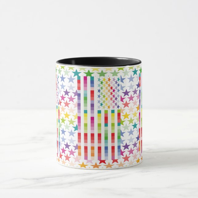 MODERN VERSION MULTICOLOR USA/USA FLAG BY MASANSE MUG (Center)